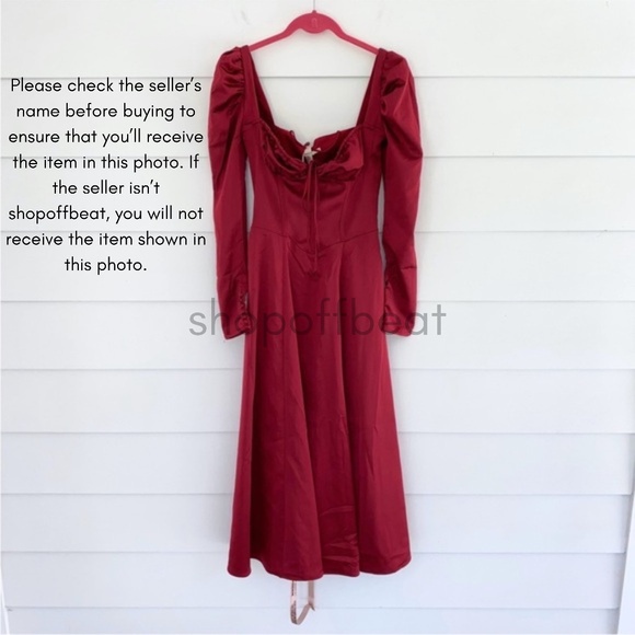 NEW House of CB Sebille Dress Blood Red XS - Picture 13 of 17